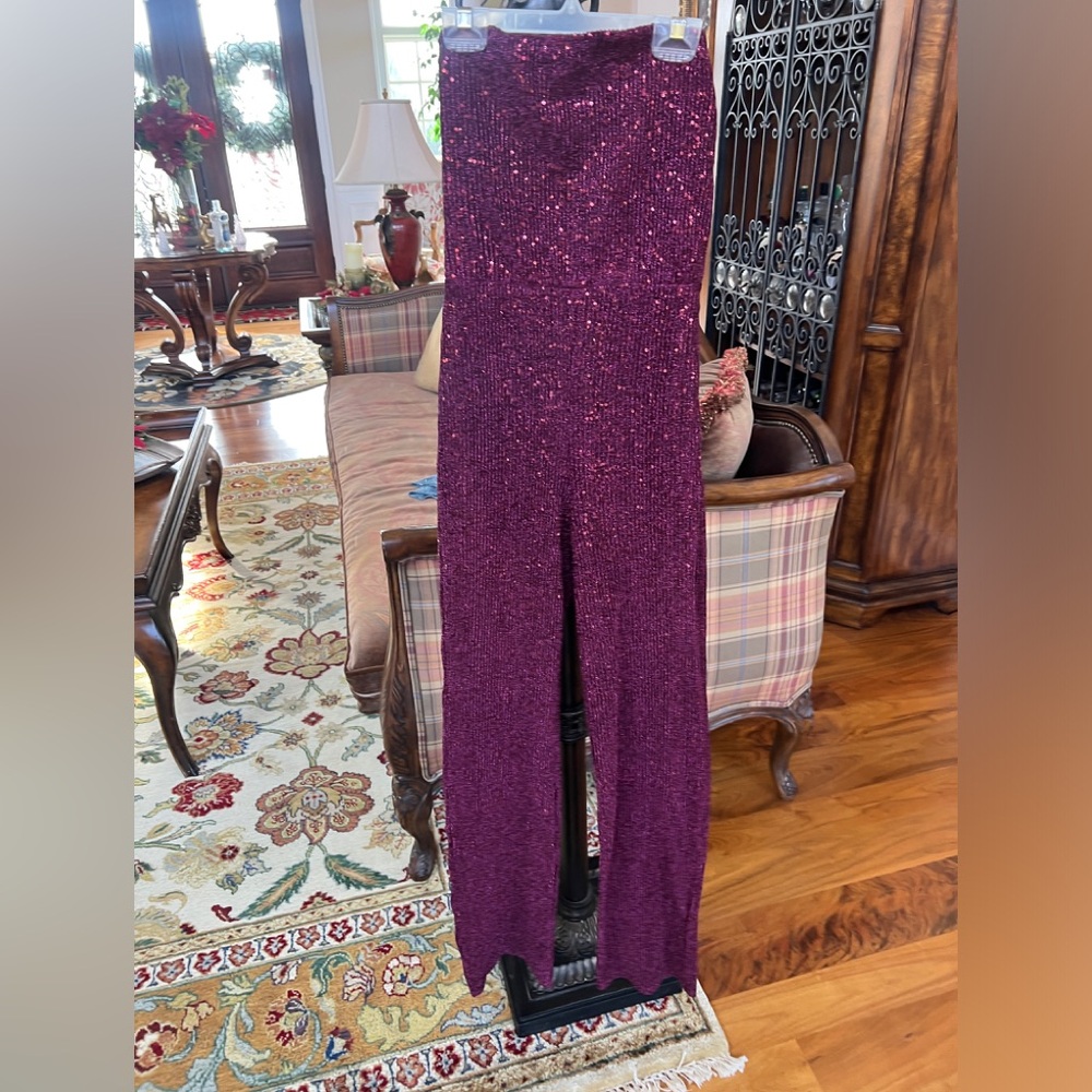 Red Sparkly Jumpsuit. NWT